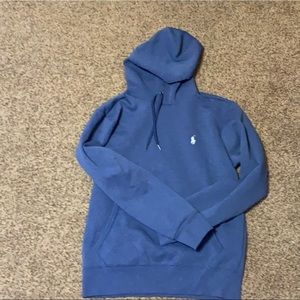 Blue polo sweatshirt